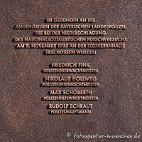 Gedenktafel für vier getöteten Landespolizisten