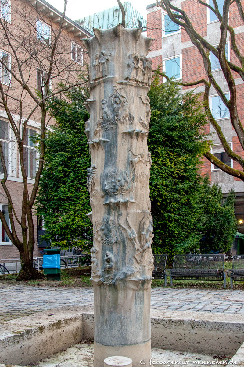Dante-Brunnen - Faller Max – Denkmal/Kunstwerk in München