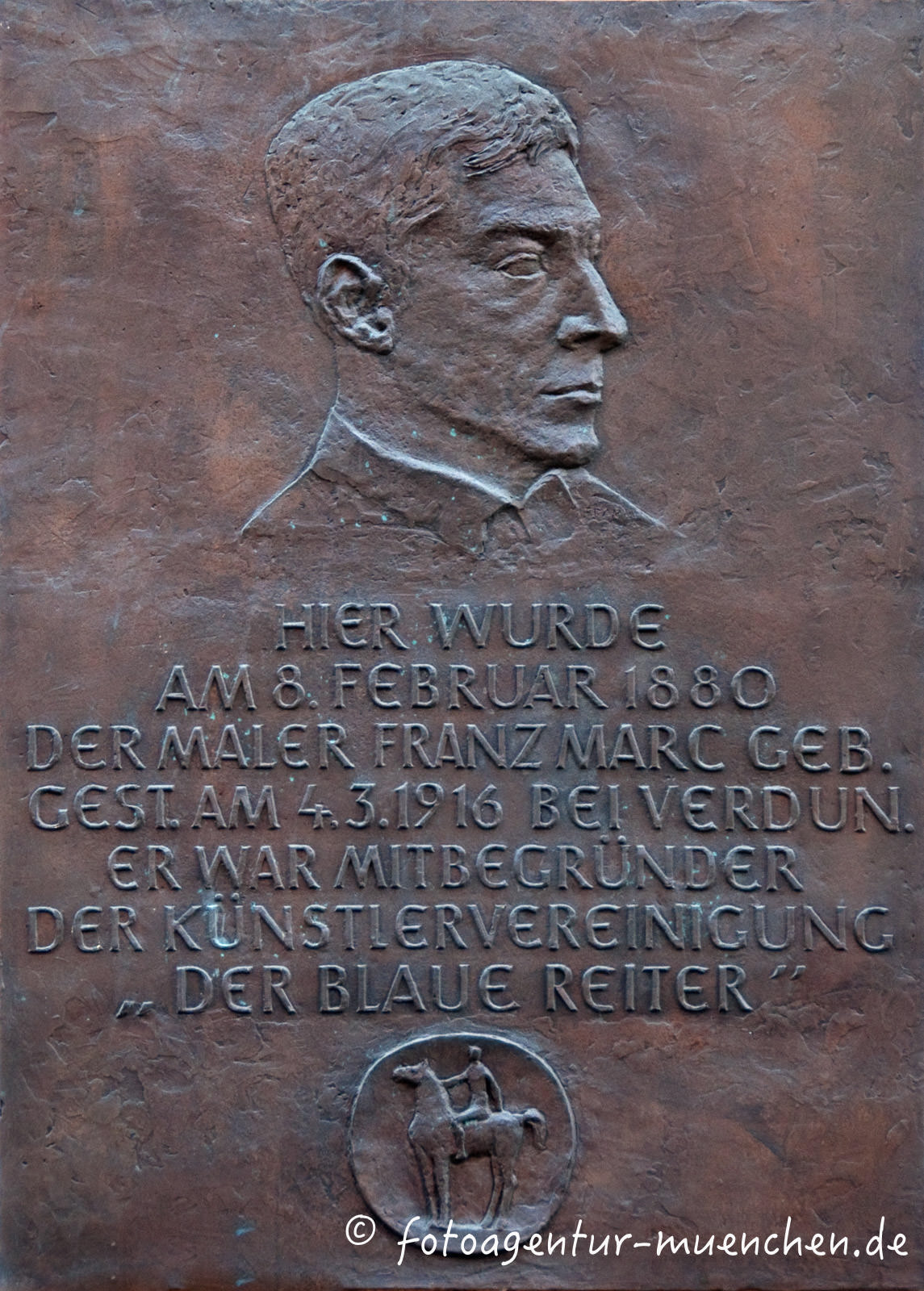 Gedenktafel - Geburtsort Franz Marc