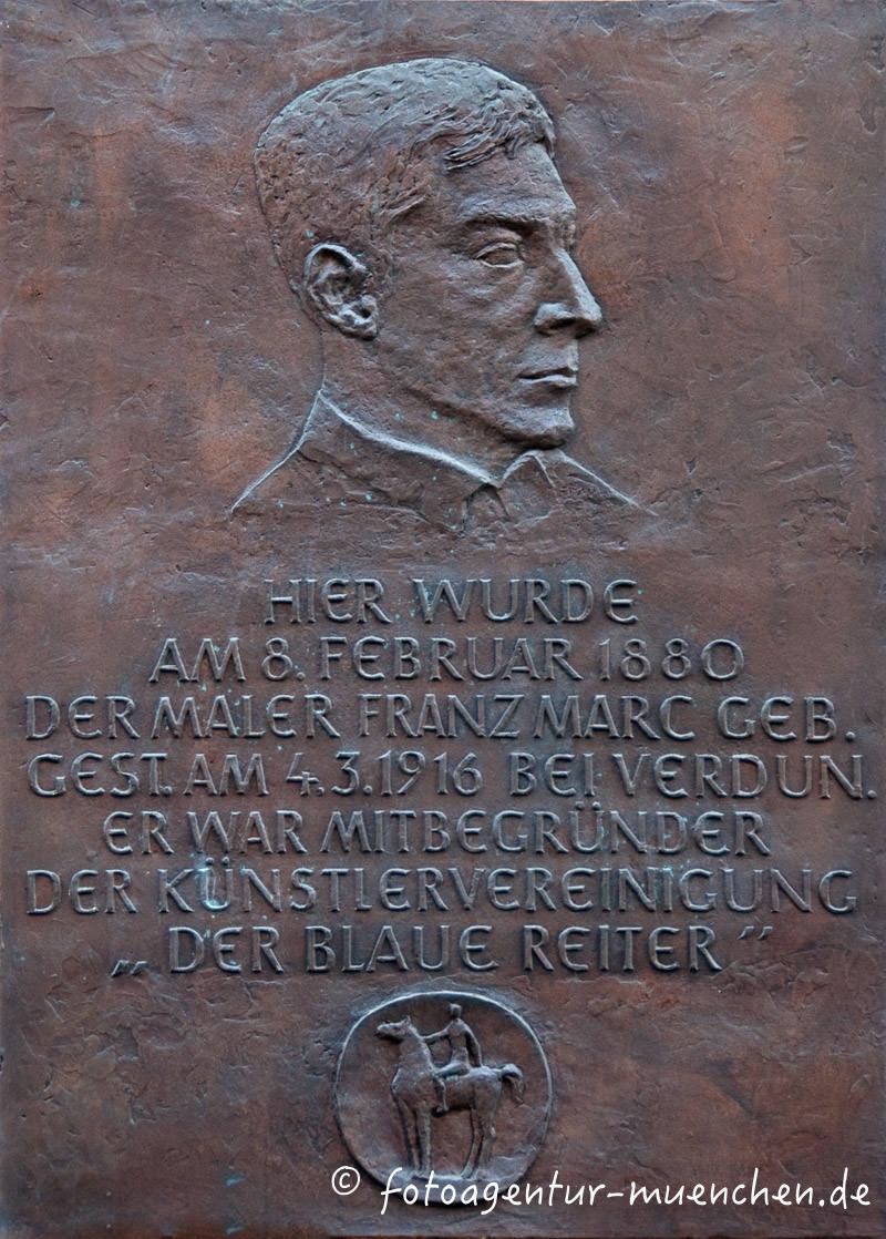 Marc Franz - Geburtshaus – Denkmal/Kunstwerk in München