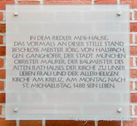 Gedenktafel - Jörg von Halsbach (Ganghofer)