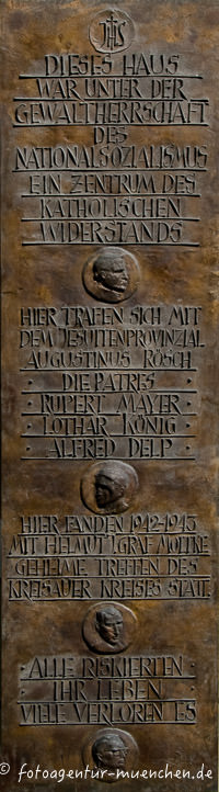 Gedenktafel - Katholischer Widerstand