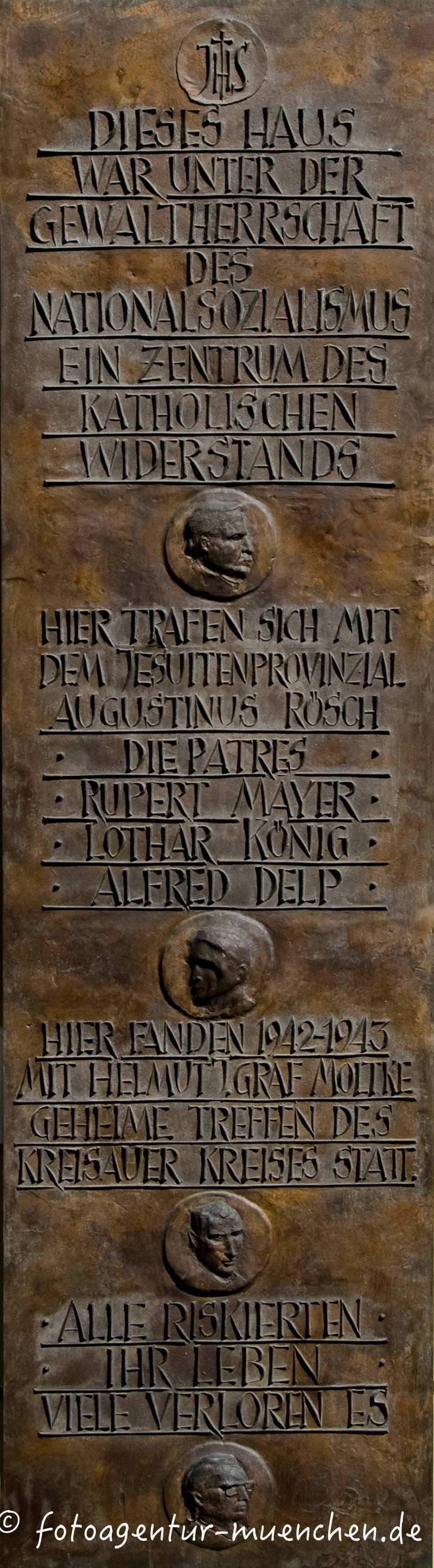 Gedenktafel - Katholischer Widerstand