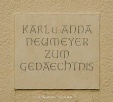 Gerhard Willhalm – Gedenktafel - Karl und Anna Neumeyer