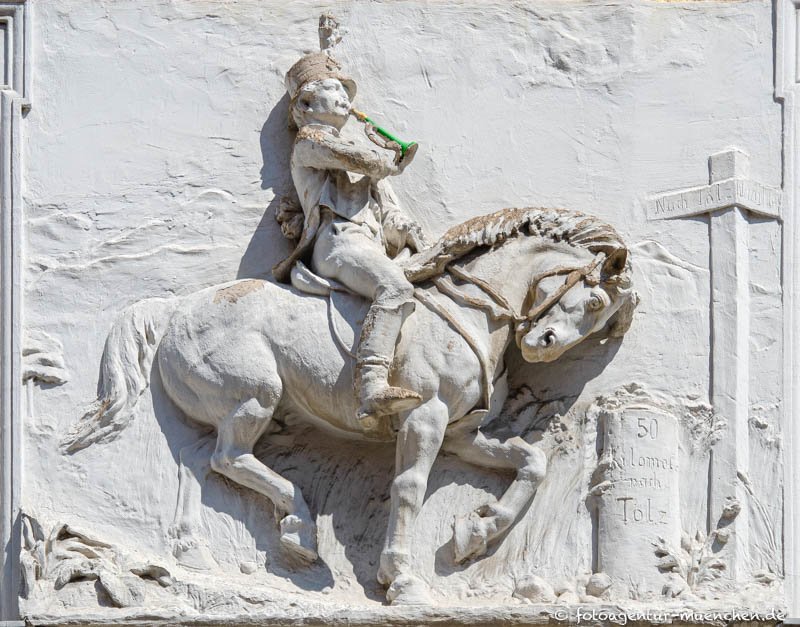 Reiterrelief – Denkmal/Kunstwerk in München