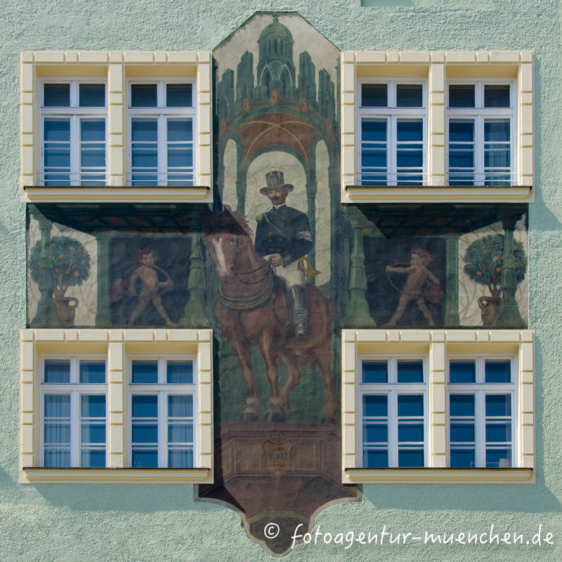 Wandfresko - Zum Postgarten