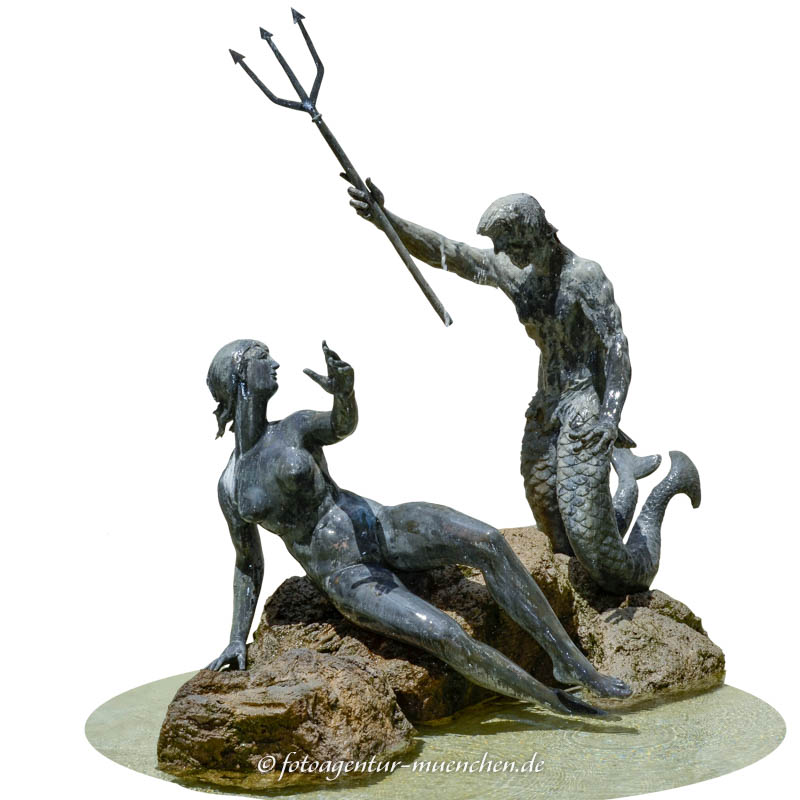 Isargott-Brunnen (Neptunbrunnen) 1968