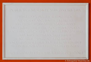 Gedenktafel - Ruhmeshalle
