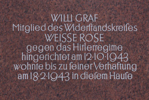 Gedenktafel für Graf Willi