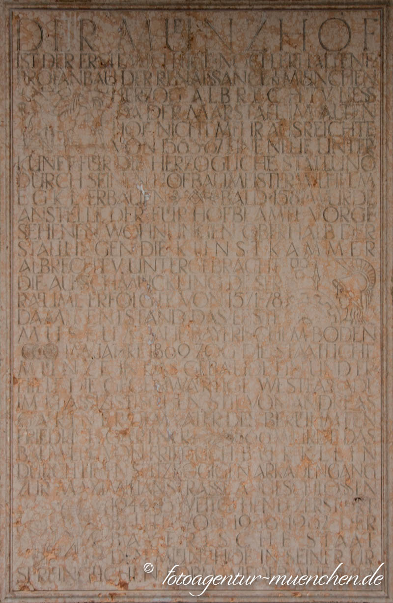 Gedenktafel - Münzhof – Denkmal/Kunstwerk in München