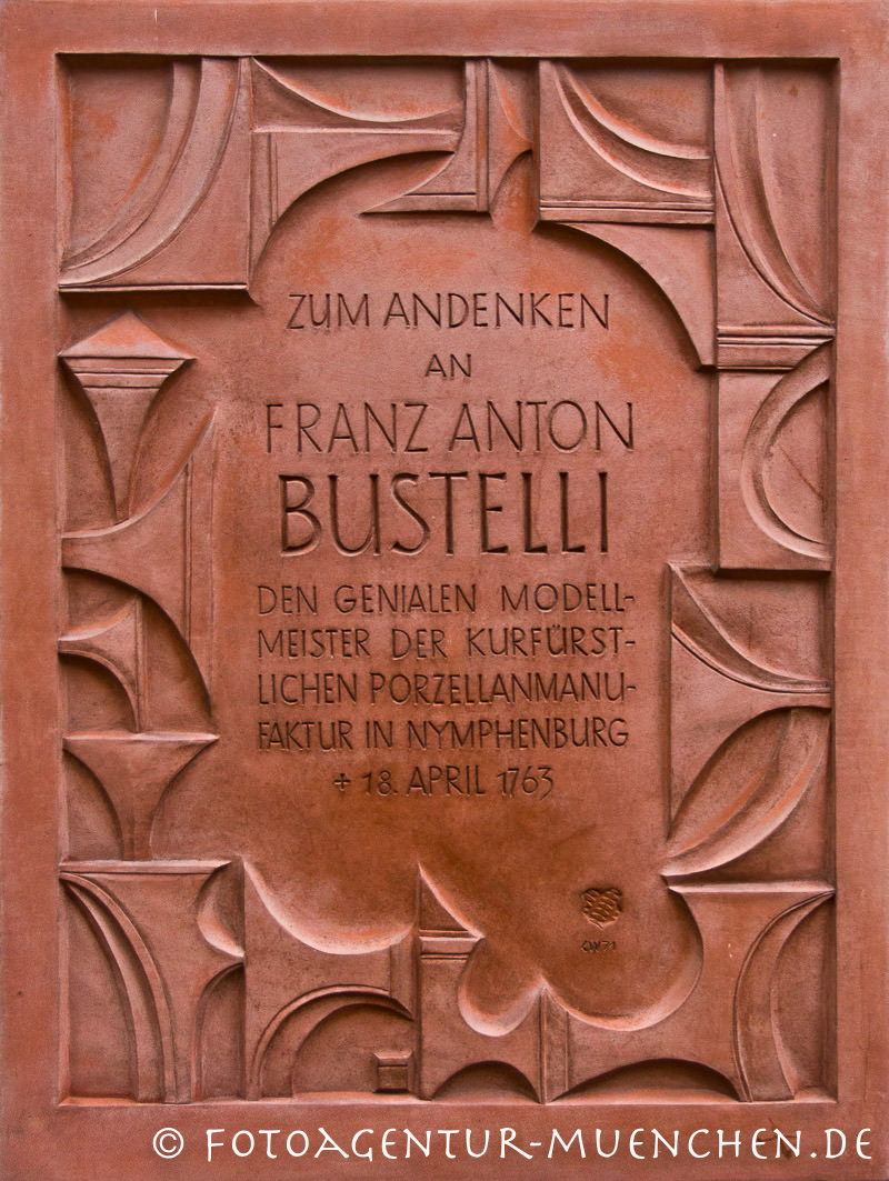 Gedenktafel für Franz Anton Bustelli - Wolf Christian – Denkmal/Kunstwerk in München