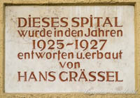 Gedenktafel - Hans Grässel im Münchenstift