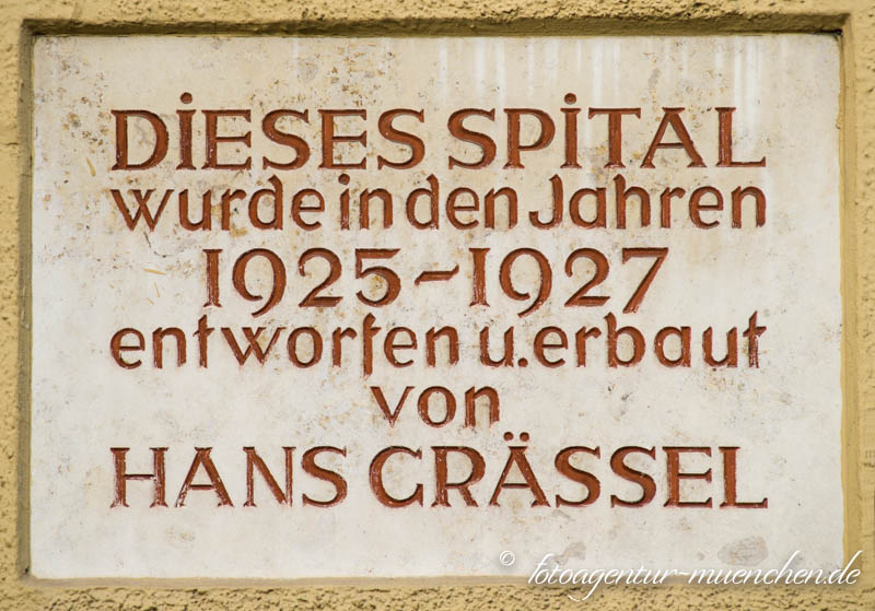 Gedenktafel - Hans Grässel im Münchenstift