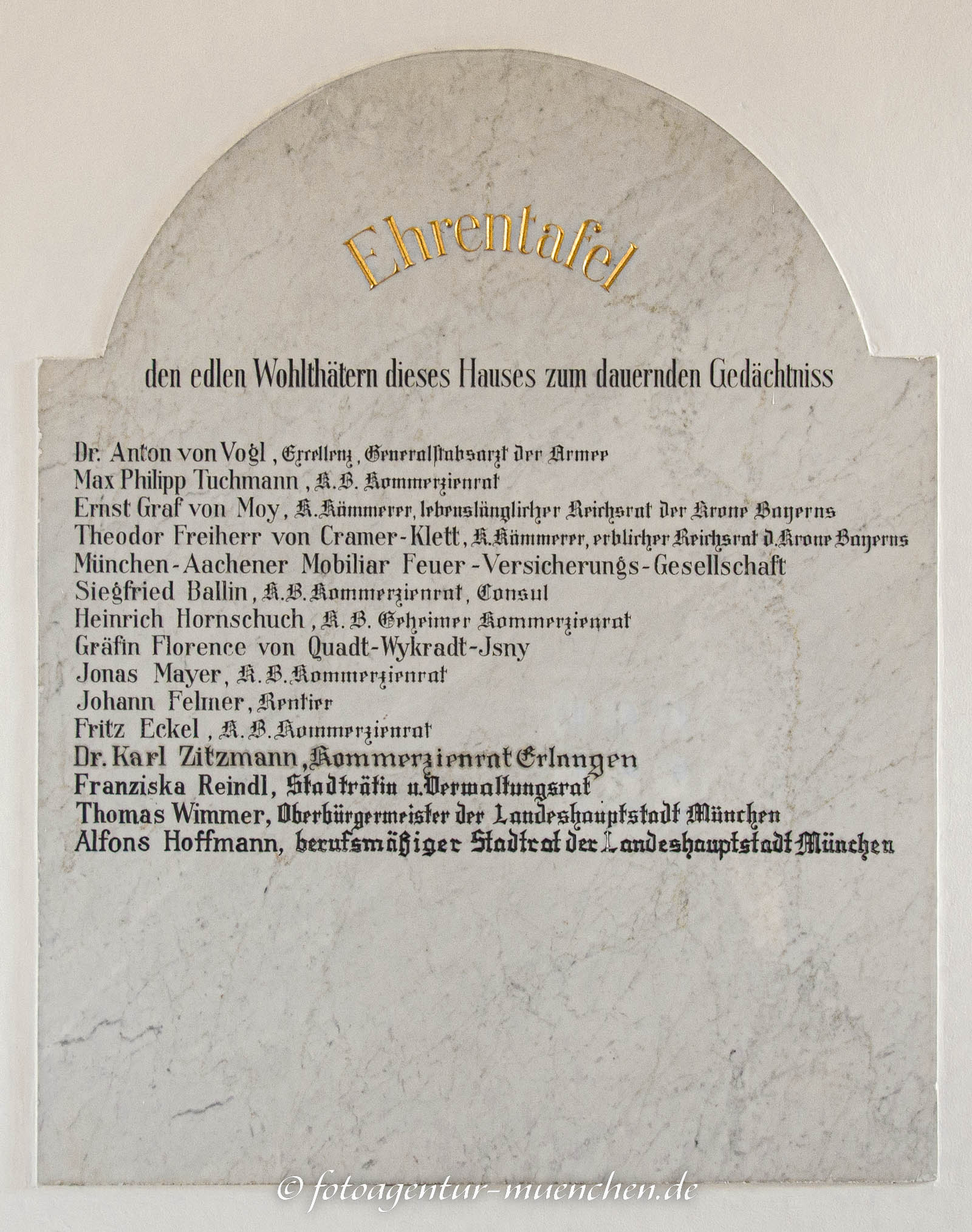 Gedenktafel - Münchenstift