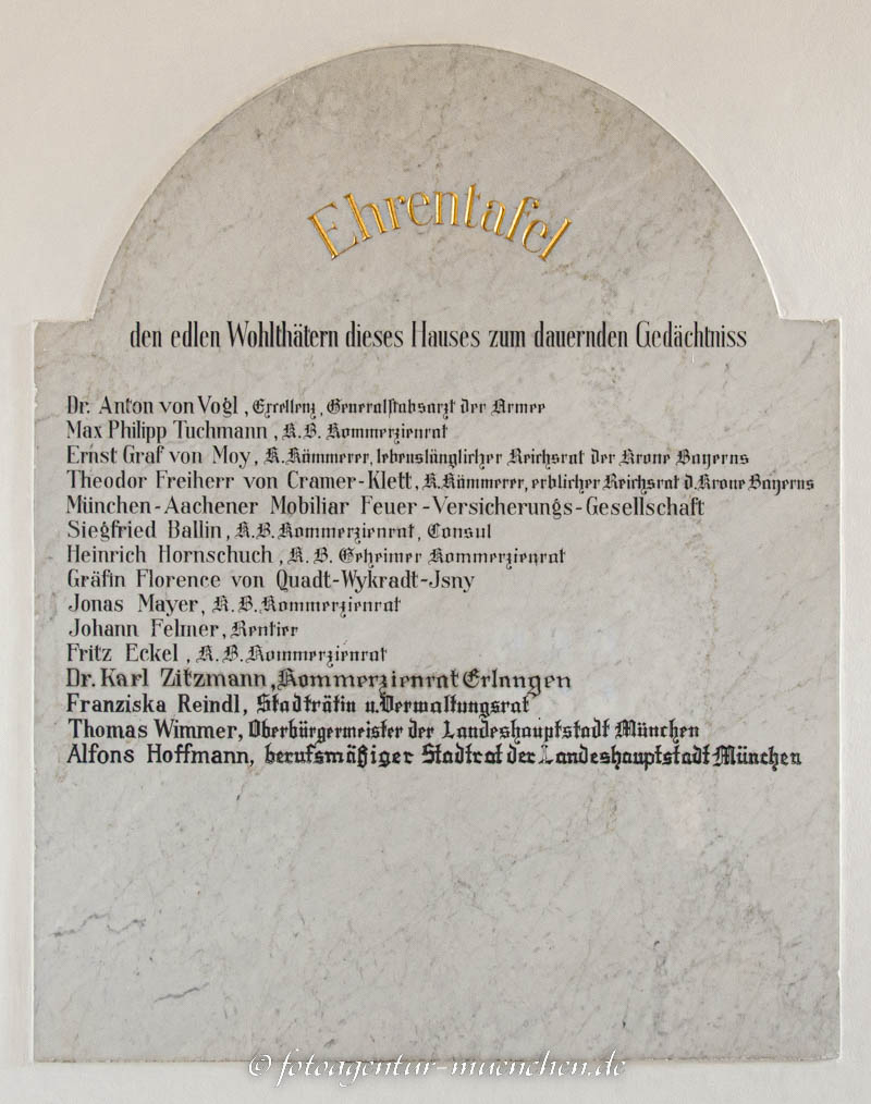 Ehrentafel - Münchestift – Denkmal/Kunstwerk in München