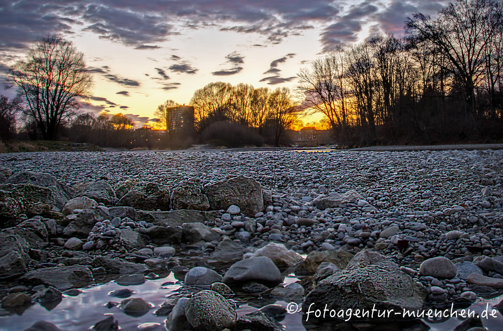 Abendstimmung am Flaucher