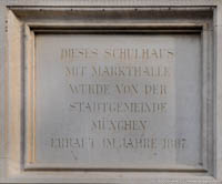 Gerhard Willhalm – Gedenktafel - Schulhaus/Markthalle