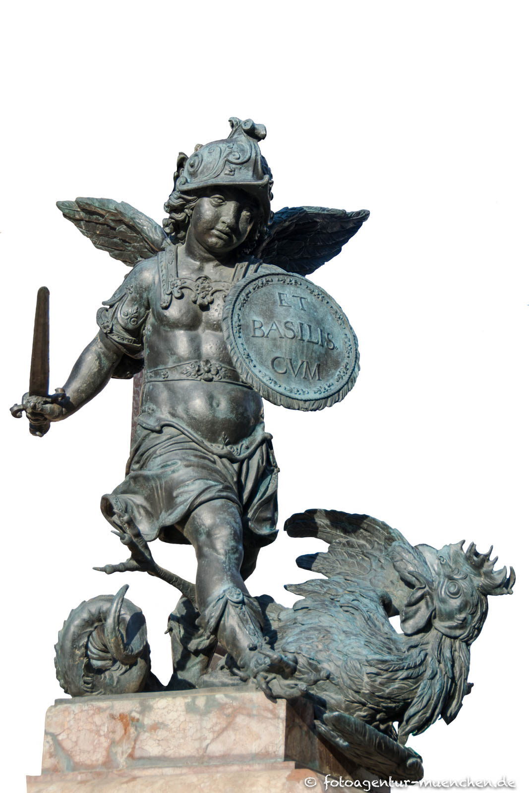 Mariensäule - Putti mit Basilisk