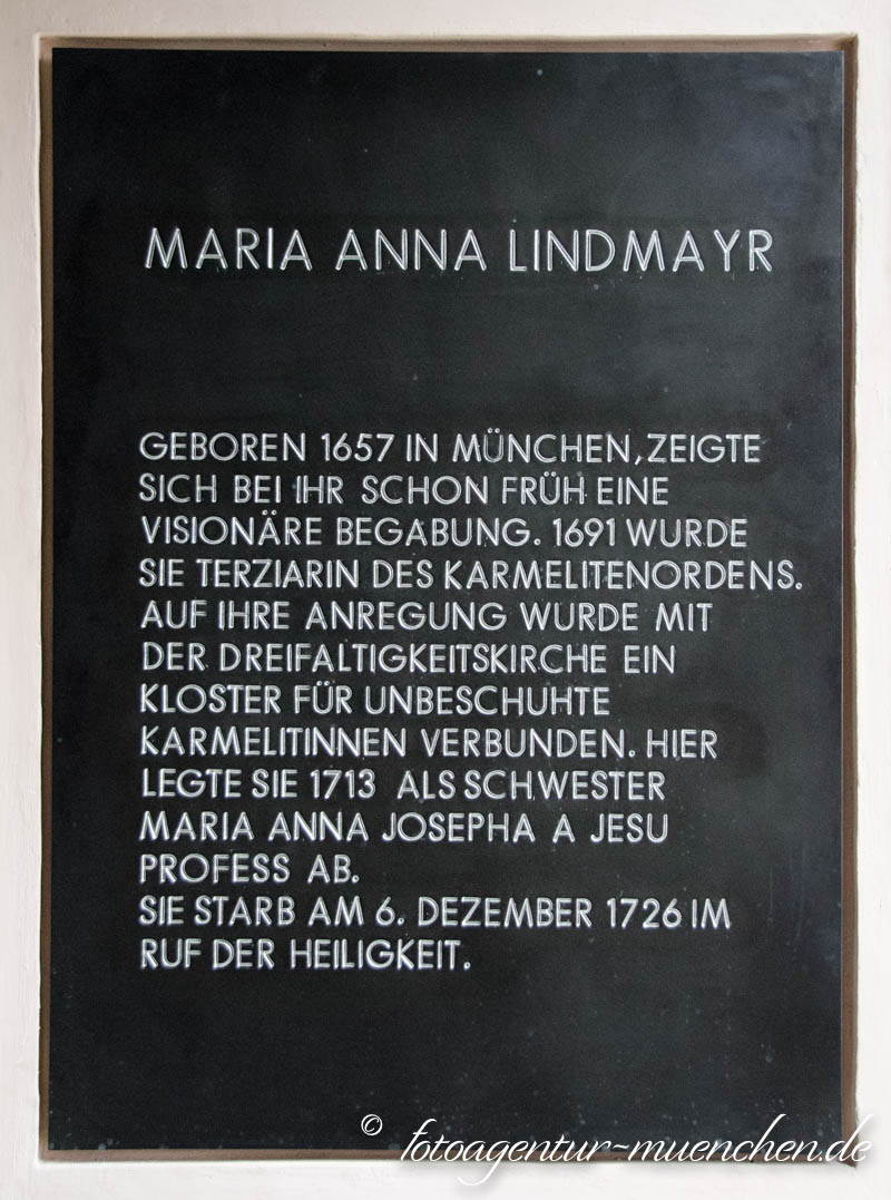 Gedenktafel  - Maria Anna Lindmayr – Denkmal/Kunstwerk in München