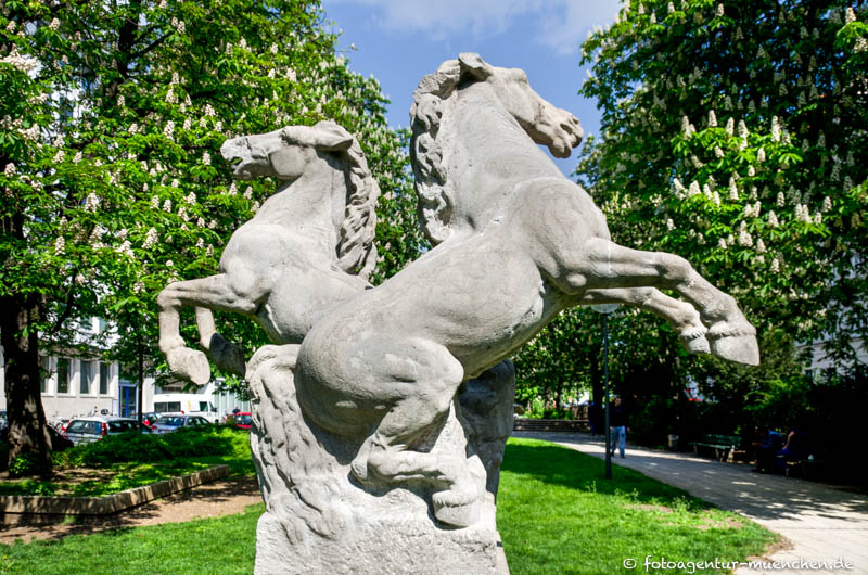Springende Pferde - Mikorey Franz – Denkmal/Kunstwerk in München