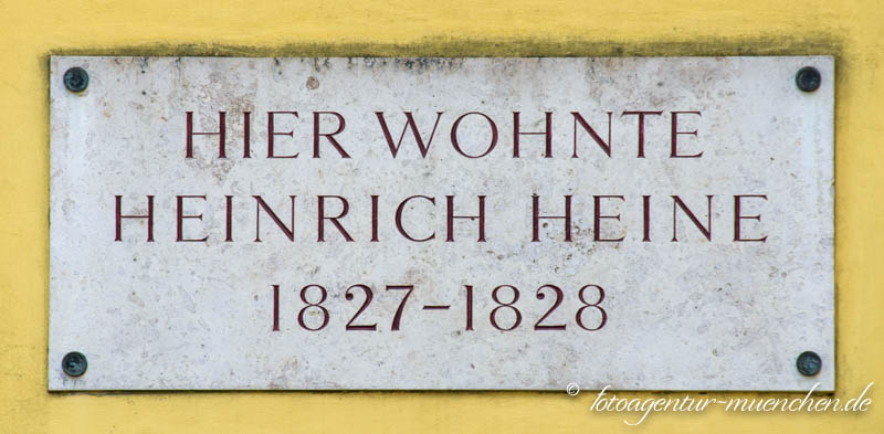 Gedenktafel - Heinrich Heine - Ehmckes Fritz, Erber Josef – Denkmal/Kunstwerk in München