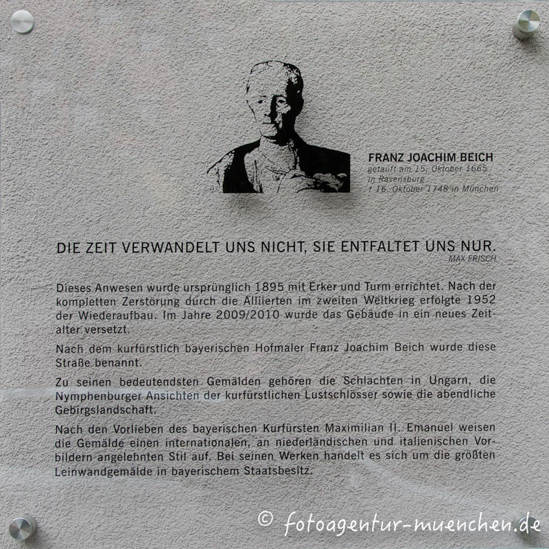 Beich Franz Joachim – Denkmal/Kunstwerk in München