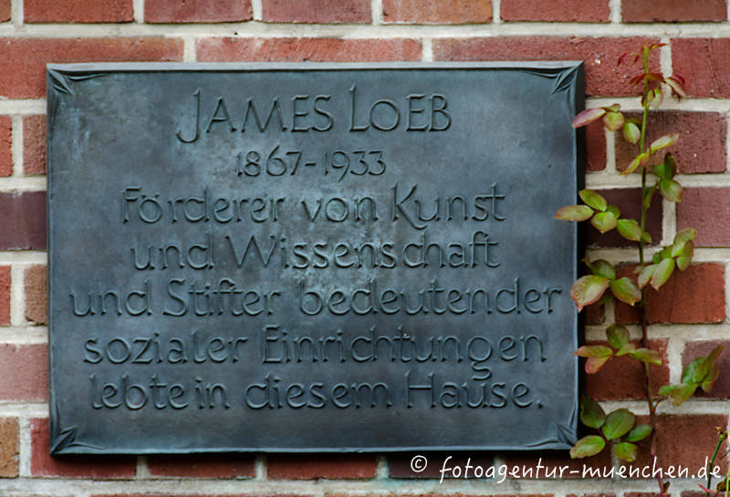 Gedenktafel - James Loeb - Preis Toni – Denkmal/Kunstwerk in München