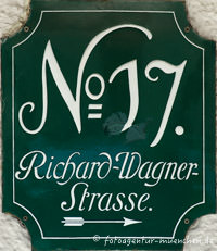 Hausnummer - Richard-Wagner-Straße 17