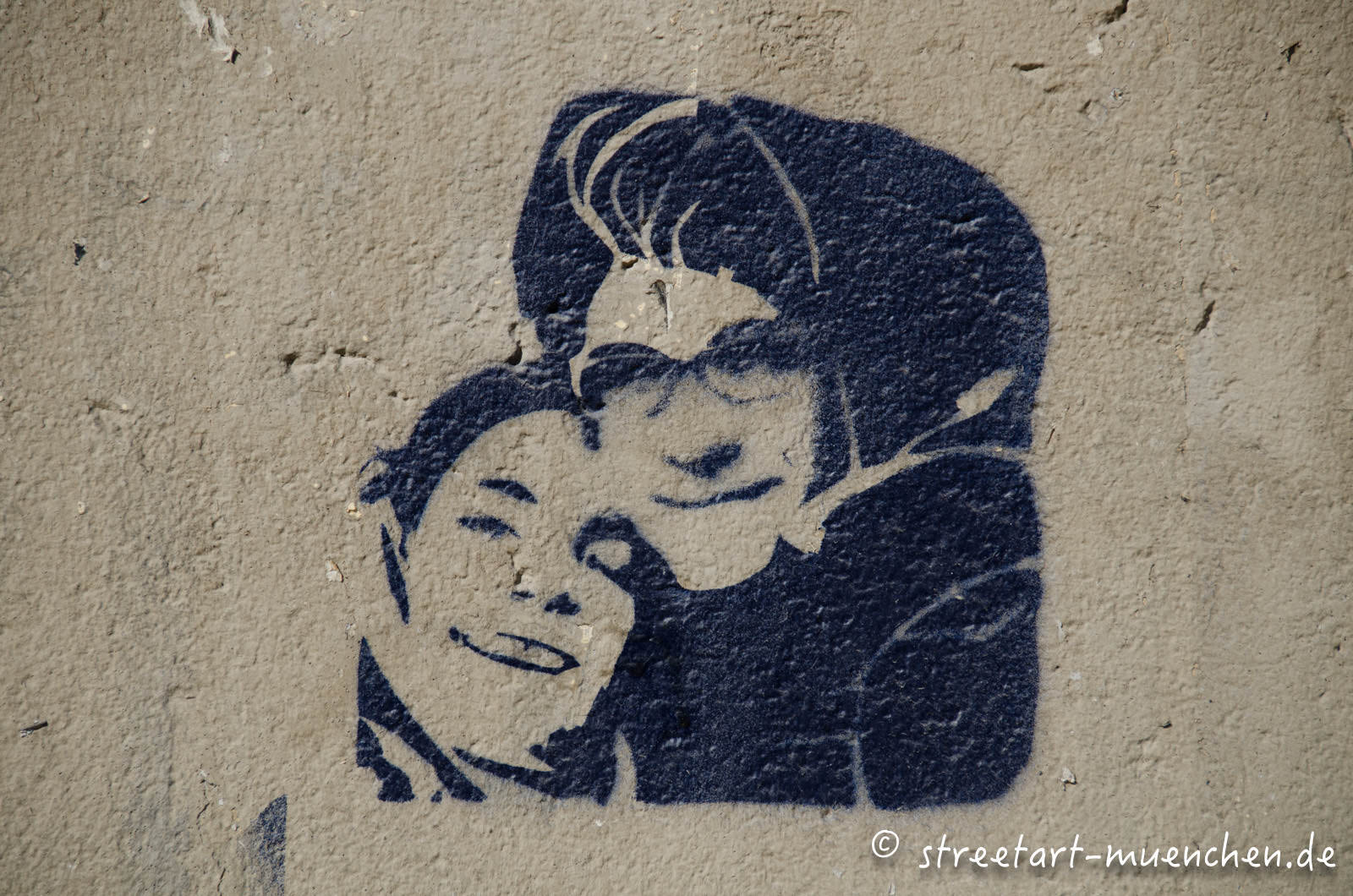 Stencil - Liebespaar