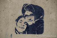 Stencil - Liebespaar
