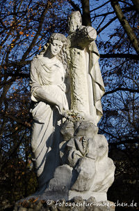 Trauernde auf dem Alten Südfriedhof