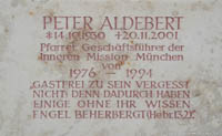  – Gedenktafel für Peter Aldebert