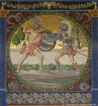 Friedensengel - Mosaik - Krieg