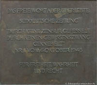 Gerhard Willhalm – Gedenktafel - Süddeutsche Zeitung
