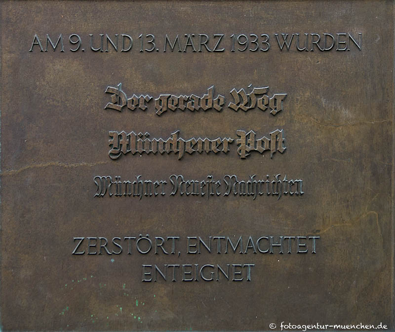 Gedenktafel - Der gerade Weg - Reidel Karl – Denkmal/Kunstwerk in München