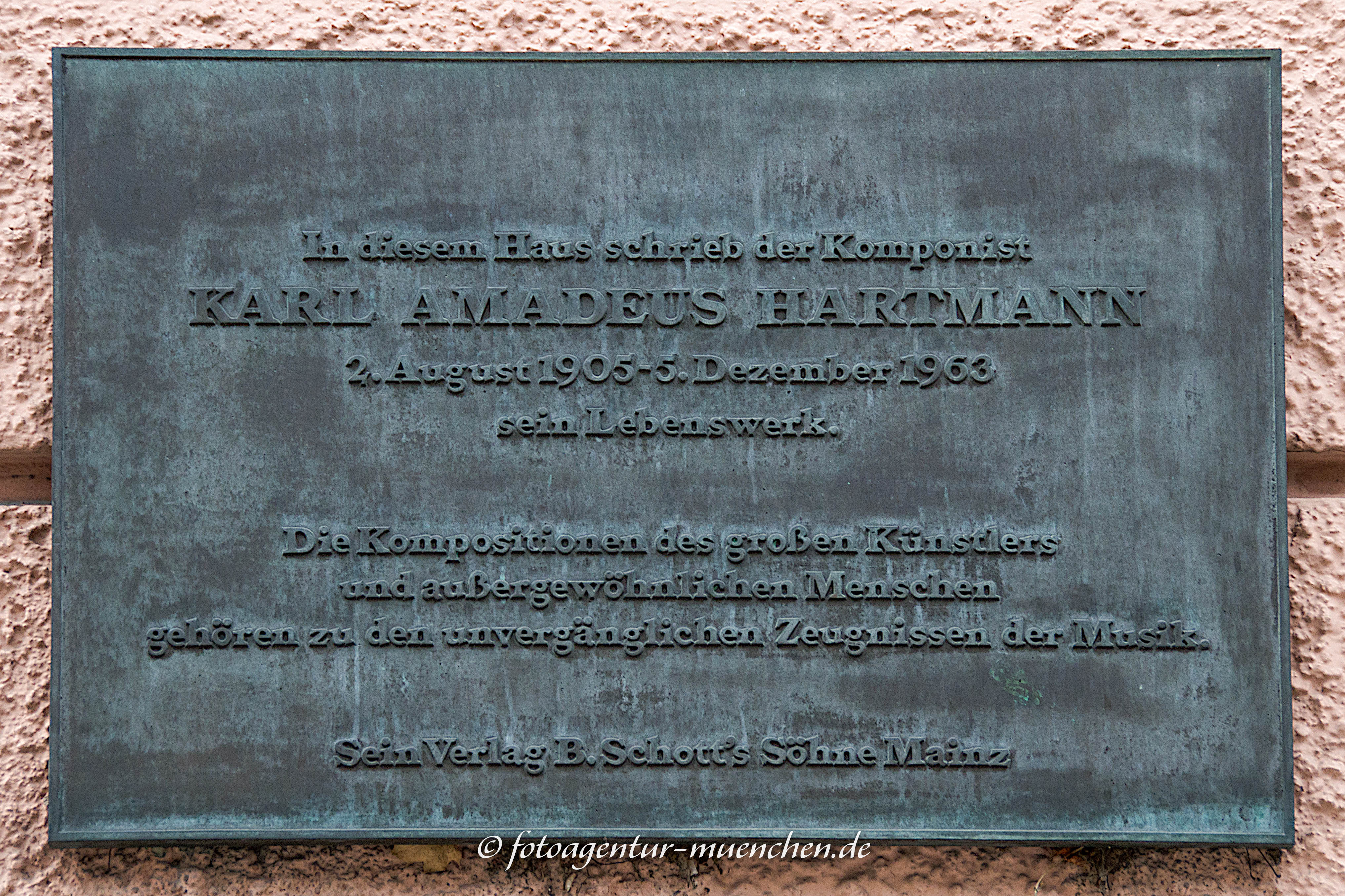 Gedenktafel für Karl Amadeus Hartmann