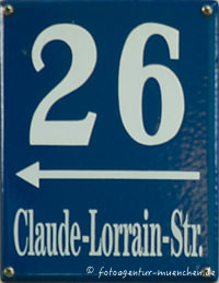 Gerhard Willhalm – Hausnummer - Claude-Lorrain-Straße