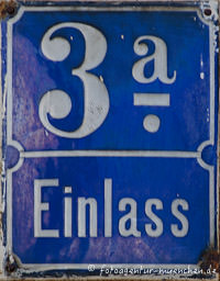 Hausnummer - Am Einlaß