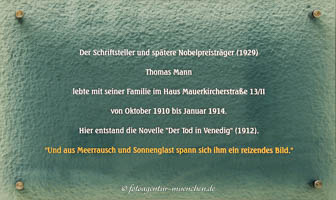 Gedenktafel - Thomas Mann