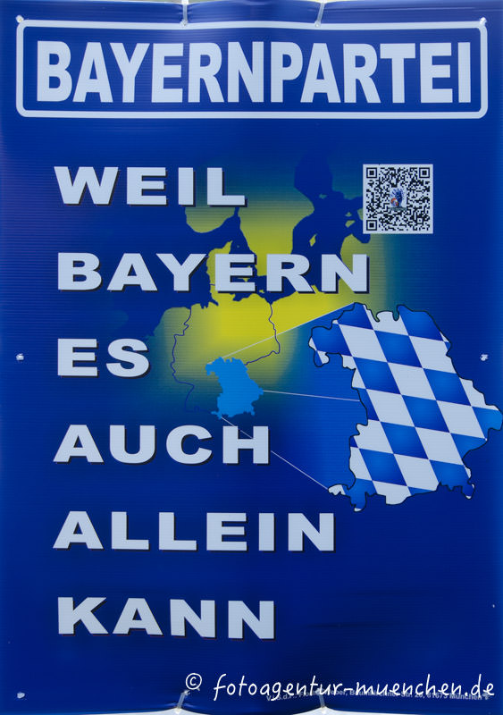 Wahlplakat Landtagswahl - Bayernpartei