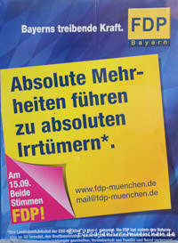 Wahlplakat Landtagswahl - FTP