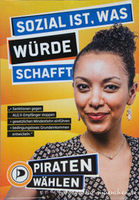 Wahlplakat Landtagswahl - Piraten