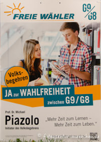 Wahlplakat Landtagswahl - Freie Wähler