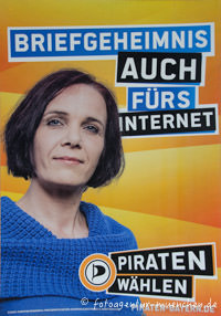 Wahlplakat Landtagswahl - Piraten