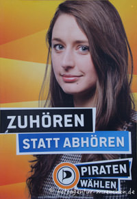 Wahlplakat Landtagswahl - Piraten