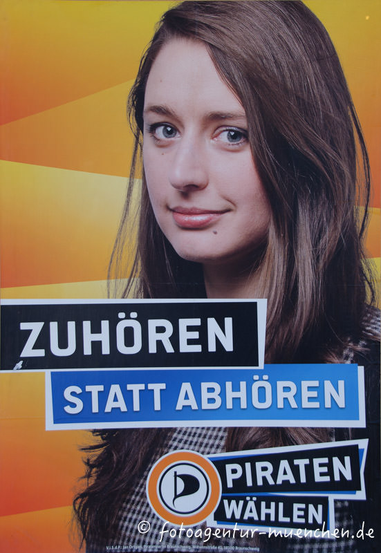 Wahlplakat Landtagswahl - Piraten