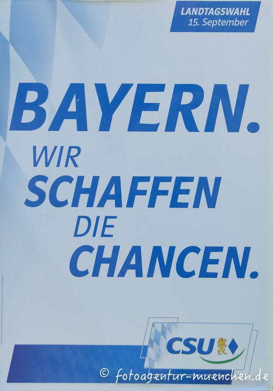 Wahlplakat Landtagswahl - CSU