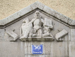 Gerhard Willhalm – Eingang Clemensstraße