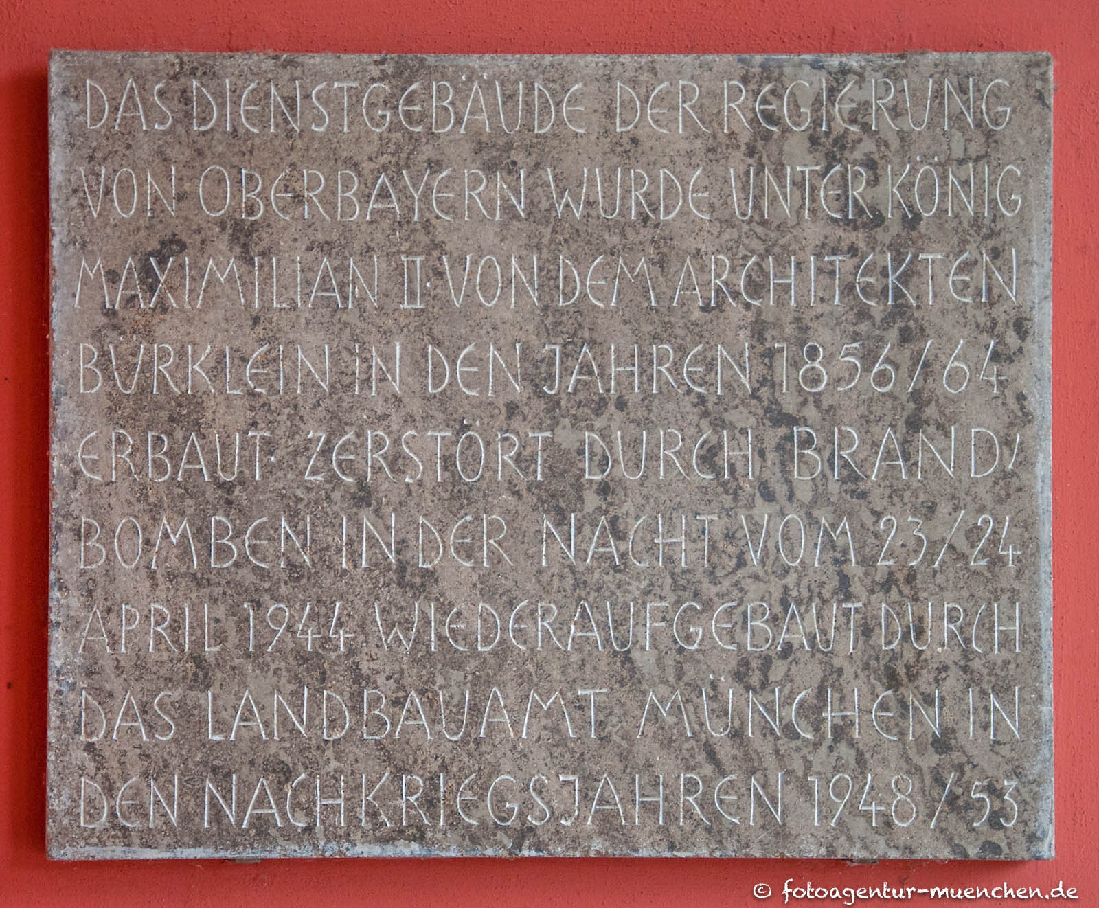 Gedenktafel - Regierung von Oberbayern
