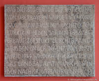 Gerhard Willhalm – Gedenktafel - Regierung von Oberbayern